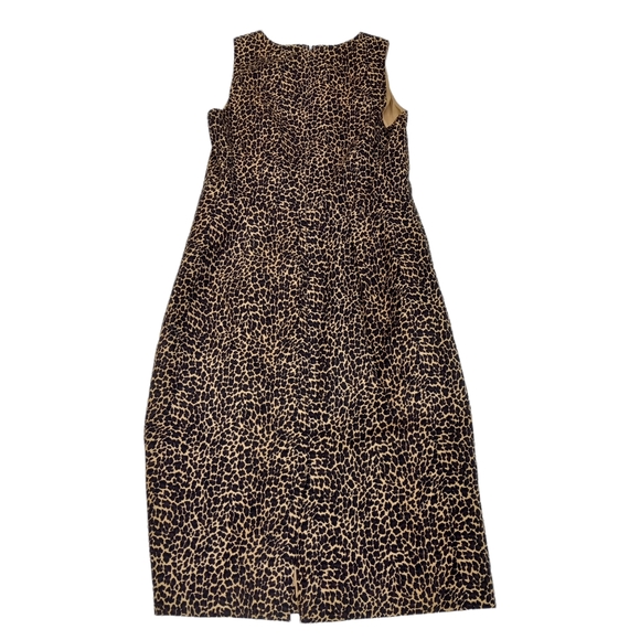J.CREW Sleeveless Leopard Sheath Dress size 4 - Picture 11 of 14